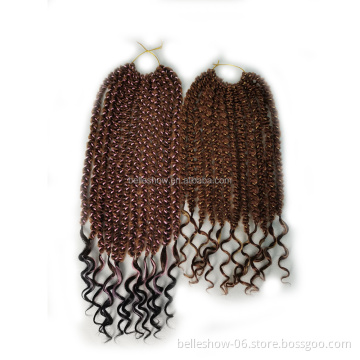 Hot sell 18 inch 12stands senegalese twist hair synthetic crochet extension Crochet box braids 3D box braid hair